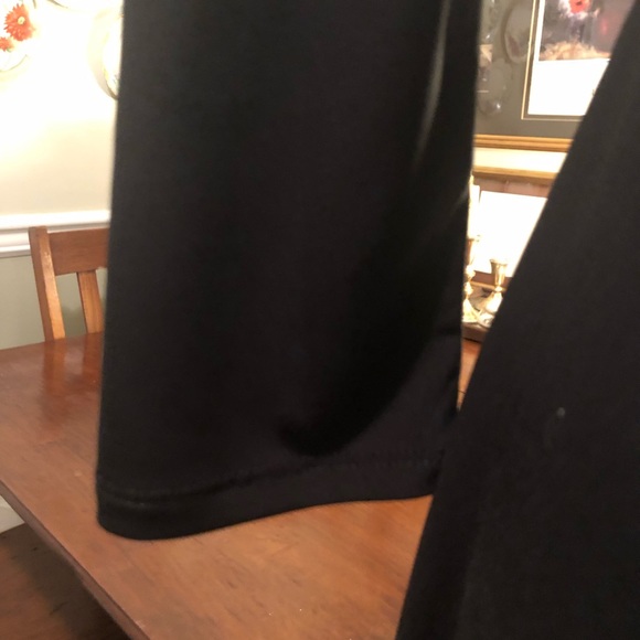 BCBG Paris Vintage 90's  Jersey black dress - - V-neck-long sleeved sz M - Picture 5 of 8